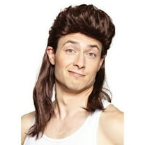 My Costume Wigs Brown Mullet Wig 70's 80's 90's Joe Dirt