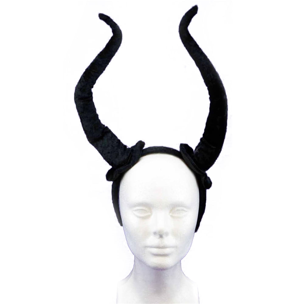 Devil Horn Headband Black