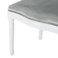 thumbnail image 6 of GDF Studio Lariya Contemporary Velvet Dining Chairs, Set of 4, Light Gray and Glossy White, 6 of 8