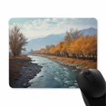 thumbnail image 2 of River Small Mouse Pad Gaming Mouse Pad Square Mouse Pads for Desk Non-Slip Rubber Base Mousepad,Desk Mouse Mat with Stitched Edge Desk Pad for Office & Home10 x 12 inch, 2 of 2