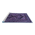thumbnail image 2 of Ahgly Company Machine Washable Indoor Rectangle Persian Blue Traditional Area Rugs, 8' x 12', 2 of 4