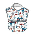 thumbnail image 2 of Hirioo Fourth Of July Party for Baby Waterproof Pocket Bib Adjustable Closed for Babies Toddlers with Large Pocket 6-24Months, 2 of 8