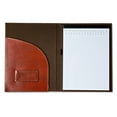 thumbnail image 4 of (2 pack) Pen+Gear Bonded Leather Padfolio, Brown, 9.5 in x 12.25 in, 1 College Ruled Writing Pad Included, 4 of 6