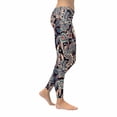 thumbnail image 3 of SUNENAT Colorful Paisley Indian Floral Women's Capri Leggings Stretchy Skinny Yoga Pants 4XL, 3 of 4