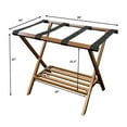 thumbnail image 6 of Solid Bamboo Luggage Rack in Caramel, 6 of 7