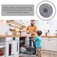 thumbnail image 3 of OULII 10Set Lower Dish Rack Wheel Grey ABS for Long-term Use in Household Maintenance, 3 of 8