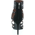 thumbnail image 4 of CAPE ROBBIN Blaire-5 Womens Open Toe Strappy Cuff Stiletto High Heel Rhinestone Sandals, 4 of 7