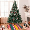 thumbnail image 7 of Sikiie Vertical Stripes 30-48 inches {designName} Print Christmas Tree Skirt Snowman Xmas Tree Skirt with Edge Christmas Decorations for Holiday Party36", 7 of 7