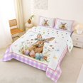 thumbnail image 2 of Erosebridal Colorful Butterflies Flowers Full Size Comforter Sets 3 Pieces For Children,Kids Easter Rabbits Eggs Bedding Sets,Luxury Bedroom Decor, 2 of 7