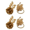 thumbnail image 3 of Classy R Us LLC Rose Napkin Rings Set of 4 Red, 3 of 4