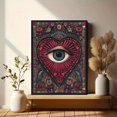 thumbnail image 6 of UXIEQU All-Seeing Eye Heart Canvas Print 15.75x11.81 Inches, 6 of 8