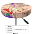 thumbnail image 4 of Naloa Cute Lamas Round Bar Stool Cushion Cover 12-14 inch, Fits Kitchen, Office, Restaurant Chairs - 13 inch, 4 of 7