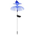 thumbnail image 1 of Decorativa Mariposa Solar Medusa Fibra Óptica RGB Doble Capa Útil para Jardín Al Aire Libre, 1 of 9