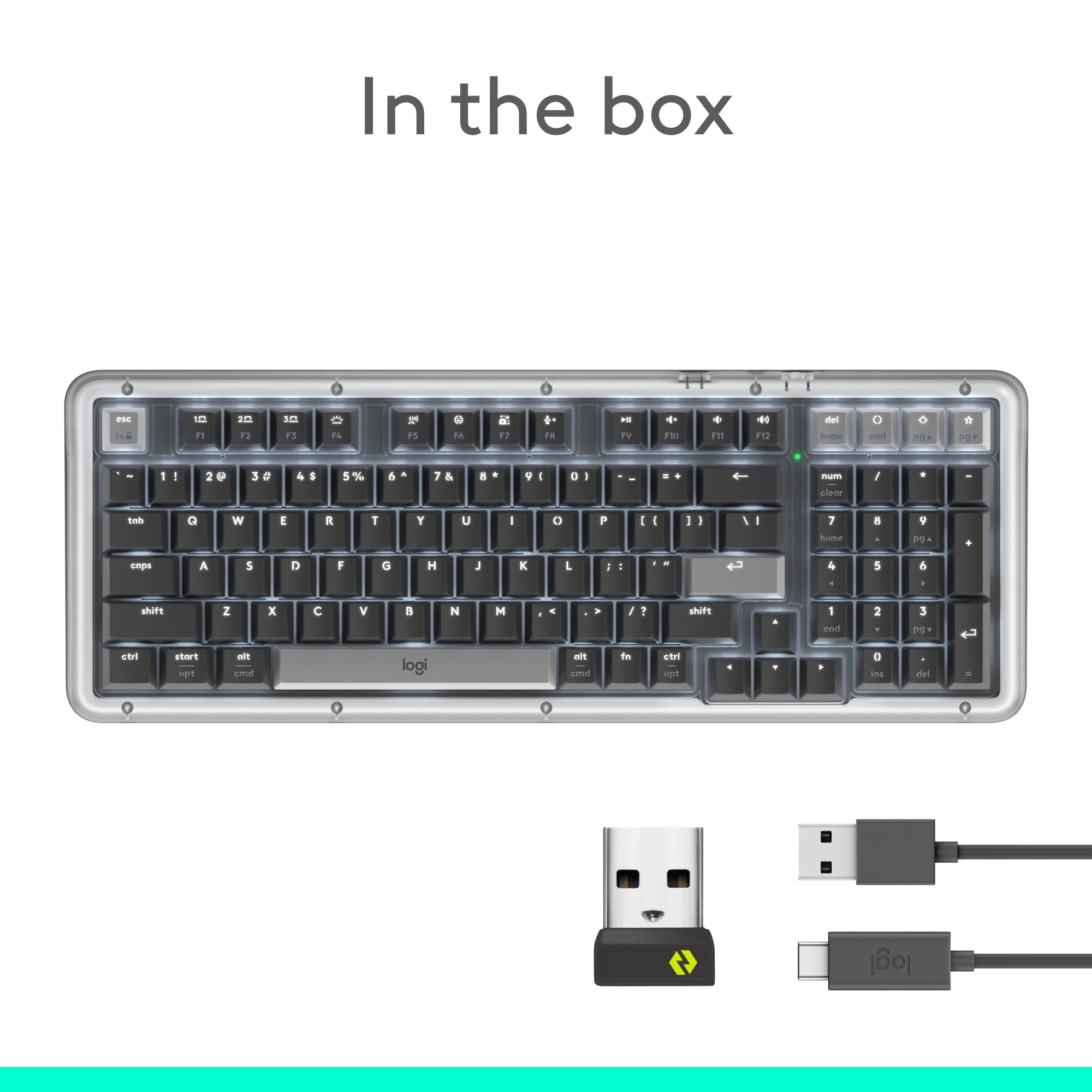 Logitech Alto Keys K98M wireless mechanical keyboard, customizable keyboard with vibration absorbing gasket, Bluetooth, Graphite