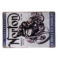 thumbnail image 3 of Cartel de metal, motocicleta, arte, publicidad, placa de pared, placa de decoración vintage para pub, restaurante en casa Inevent HA8242-00B, 3 of 6
