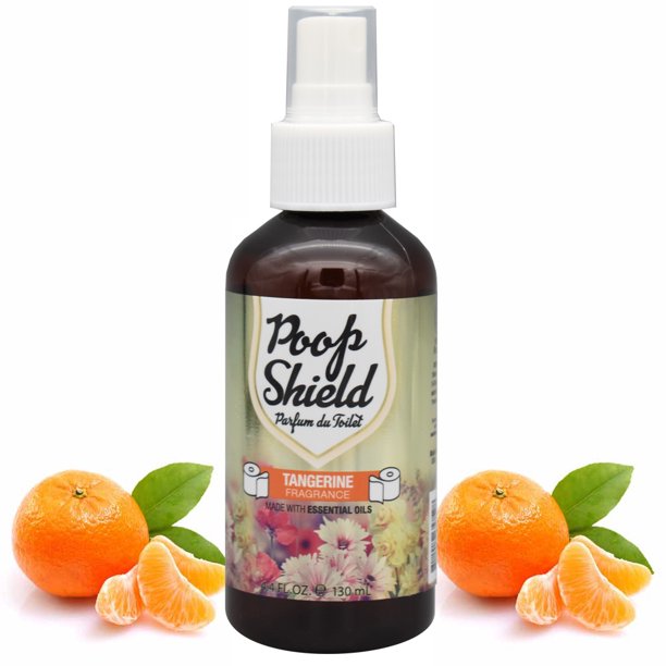 Tangerine Scented Poop Toilet Bowl Air Freshener Spray Odor Eliminator