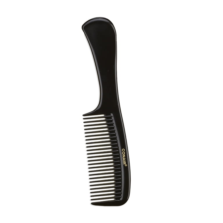 Conair Detangle & Style All-Purpose Hair Comb, Black (3-Pack) photo 4