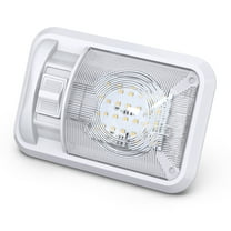 12V Led RV Ceiling Dome Light RV Interior Lighting for Trailer Camper with Switch, Single Dome 280LM