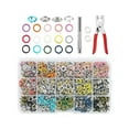 thumbnail image 2 of 300 Sets Metal Snaps Buttons Snap Fasteners Tool for Sewing Romper Clothing, 2 of 9