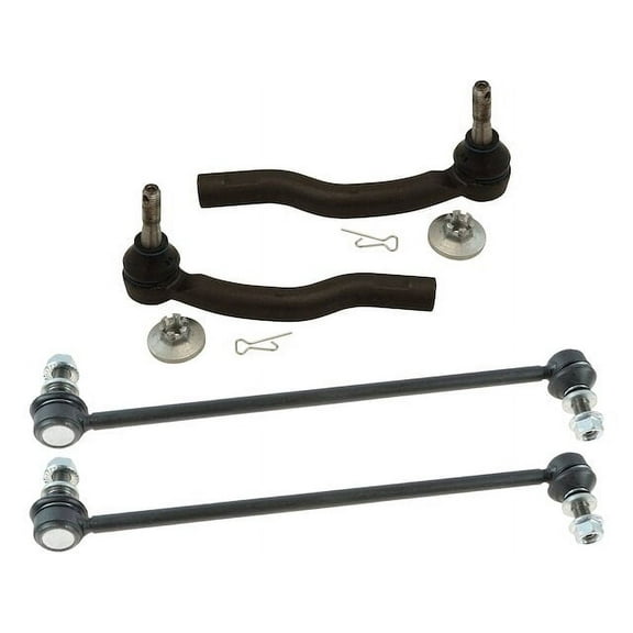 Front Tie Rod End and Sway Bar Link Kit 4 Piece - Compatible with 2010 - 2015 Toyota Prius 2011 2012 2013 2014