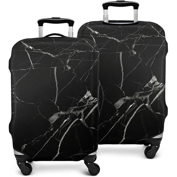Housse de Valise de Voyage Protège-Valise Convient aux Valises de 18 à 32 Pouces Housses de Roues de Valise Motifs Articles Liés au Voyage Fleur Protecteur de Valise Élastique Housse de Valise Anti-Rayures L