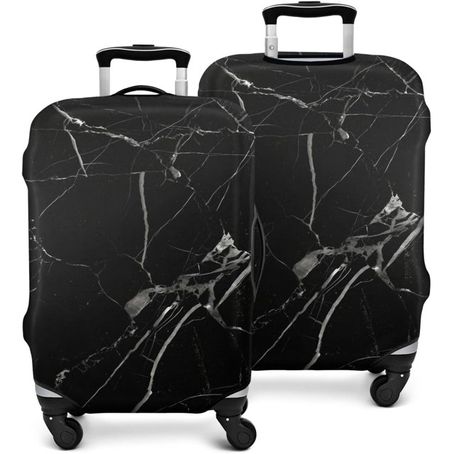 Travel Luggage Cover Suitcase Protector Fits 18-32 Inch Luggage Wheel Covers Patterned Travel Related Items Flower Luggage Protector Elastic Luggage Anti-scratch Suitcase Cover L