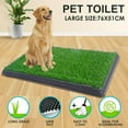 thumbnail image 3 of Immere 30 Inch Grass Puppy Pee Pad for Dogs and Small Pets Reusable 3-Layer Training Potty Pad with Tray, Pet Toilet for Dog Housebreaking Supplies, Green, 3 of 7