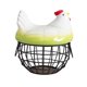 thumbnail image 5 of Cesta para huevos, cesta versátil para recoger huevos, adorno de escritorio, contenedor de verduras Verde Negro, 5 of 9