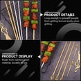 thumbnail image 3 of 5 Pcs Brochettes Plates pour Barbecue Aiguilles de Rôtissage en Acier Inoxydable, 3 of 9