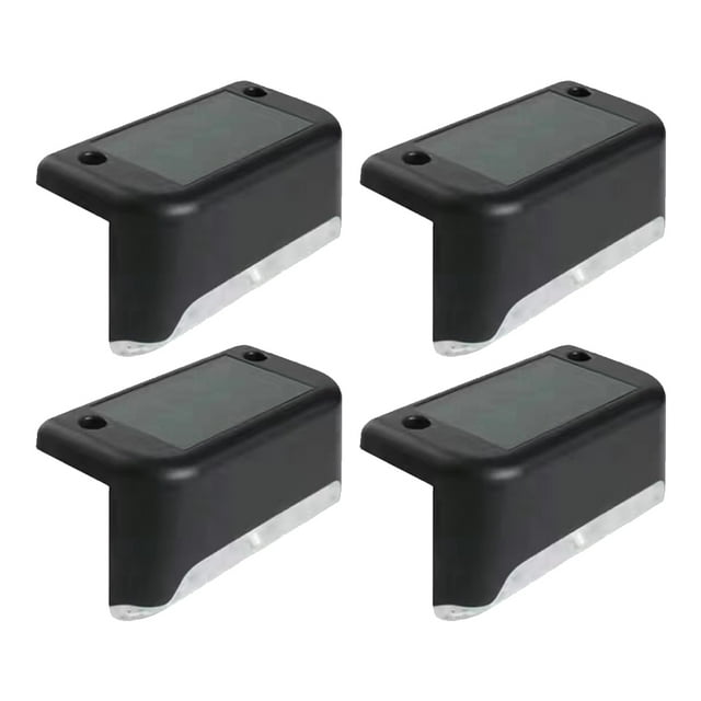 Luces solares para cubierta, lámpara solar LED impermeable terminada para caminos exteriores, patios, escaleras, escalones y cercas, luz de colores
