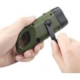 thumbnail image 2 of Solar Flashlight, Solar LED Torch & Hand Crank Rechargeable Flashlight Outdoor Activities Emergency Lamp - Green [Energy Class A+++], 2 of 4