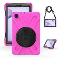 thumbnail image 4 of KIQ Shield Series Samsung Galaxy Tab A 8.4 Case SM-T307 SM-T307U SMT307 Case 2020 Kickstand Hard Durable Rugged Protective Cover W/ Handle Shoulder Strap for Samsung Tab A 8.4 [Hot Pink], 4 of 10
