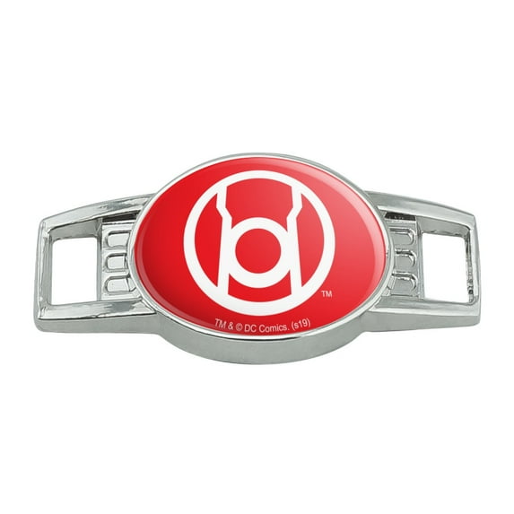 Green Lantern Blackest Night Red Lantern Logo Shoe Shoelace Shoe Lace Tag Runner Gym Charm Decoration