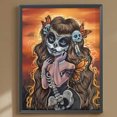 thumbnail image 1 of Cuadros Decorativos 5D bricolaje taladro redondo completo diamante pintura dibujos animados chica Kit decoración del hogar (ZQ306) Wdftyju de costura negro 4 estilos, 1 of 7