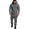 thumbnail image 1 of LAICAIW Combinaison à Capuche pour Hommes, Pyjama une Pièce à Fermeture Éclair, Combinaison de Jogging, 1 of 6