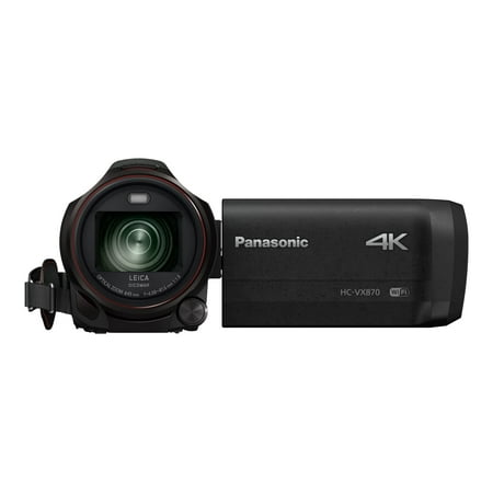 Panasonic - HC-VX870K 4K Ultra HD Flash Memory Camcorder - Black