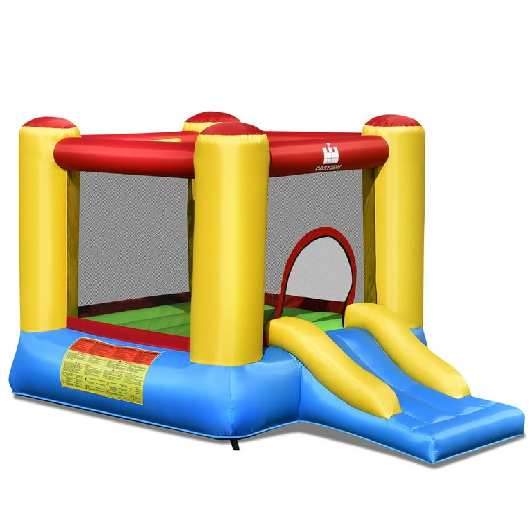 Costway Inflatable Bounce House Kids Bouncy Jumping Castle with Dual Slides  and 480-Watt Blower NP10370US - The Home Depot