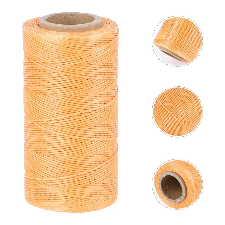 Waxed Thread, 328 Yards 150D 1MM Leather Sewing Waxed Thread for Leather  DIY, Bookbinding, Shoe Repairing, Leather Projects (Beige #002)