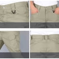 thumbnail image 6 of Ceisia Men Multi Pocket Ripstop Cargo Shorts Elastic Waistband Drawstring Outdoor Workwear Casual Bottoms Khaki XXXXXL Gift, 6 of 7
