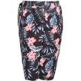 thumbnail image 4 of Raccmtaty Matching Family Swimsuits Halter Neck Ruffled Swimsuit Elastic Waist Flower Print Swim Shorts Beach Shorts Summer Beachwear, 4 of 7