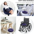 thumbnail image 6 of Tutuviw Donut Cushion Seat Chair Seat Cushion for Traveling in Car Seat Inflatable Seat Cushion Pad with Pump-Gray, 6 of 7