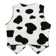 thumbnail image 4 of Traje de Cosplay de vaquero occidental para niños, sombrero con estampado de pañuelo, franela, sin mangas, frente abierto, estampado de vaca, conjunto de Tops, 4 of 4