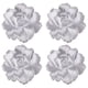thumbnail image 2 of 4 manteles individuales elegantes de PVC con flores - estera de aislamiento de posavasos resistentes al calor, 2 of 8