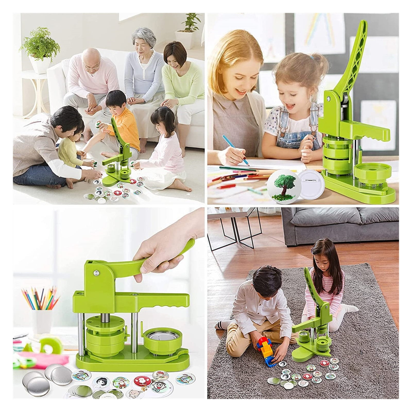 25/32/37/44/58MM Badge Button Maker Machine DIYBadge Press Machine,Installation-Free Punch Press Maker Machine ,Easy Pressing