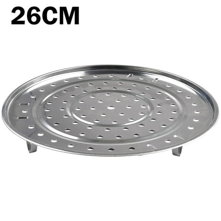 

Stainless Steel Steamer Tray Rack Plate Steam Cooking 3 Stands Round Type 18-30 (26CM)