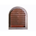 thumbnail image 2 of Hammered Copper Tombstone Louvered Gable Wall Vent Vent Size: 14" W x 18" H, Mount Type: Flush, 2 of 4