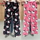 thumbnail image 2 of Sanrio-pantalones de pijama de Hello Kitty para mujer, pantalón de franela negra, Kawaii, de lana blanca, de dibujos animados, informal, para el hogar, moda de otoño, regalos, 2 of 4
