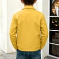 thumbnail image 5 of HVOBTTY Fall Unisex Toddler's Jacket Thin Solid Color Collared Softshell Hooded Outdoor Sports Cardigan Coat for 7-17 Years, 5 of 5