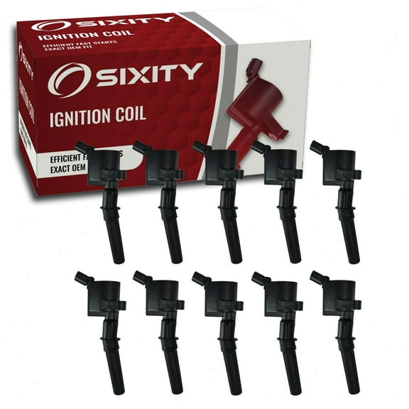 10 pc Sixity Ignition Coils compatible with Ford Excursion 6.8L V10 2000-2005