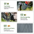 thumbnail image 7 of TIMBER RIDGE Hammock Camping Chair, Swing Chair with Adjustable Backrest, Portable Folding Chair, Camping and Travel,300 LBS Weight Capacity, Grey, 7 of 7
